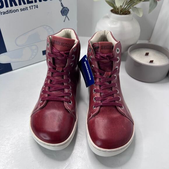 Birkenstock Bartlett Leather High Top Lace Up Sneaker Women’s 5/EU 36 NWB - Picture 5 of 10
